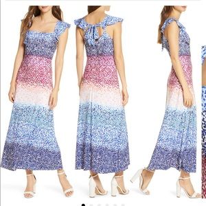 Julia Jordan Ruffle Sleeve Maxi Dress